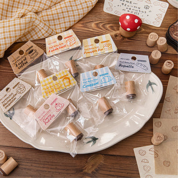 The little bakery series wooden scrapbook Stamp