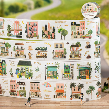 Towns Along The Way Series Die Cutting Washi Tape