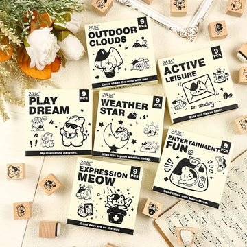 Whimsical DIY Wooden Stamp Set