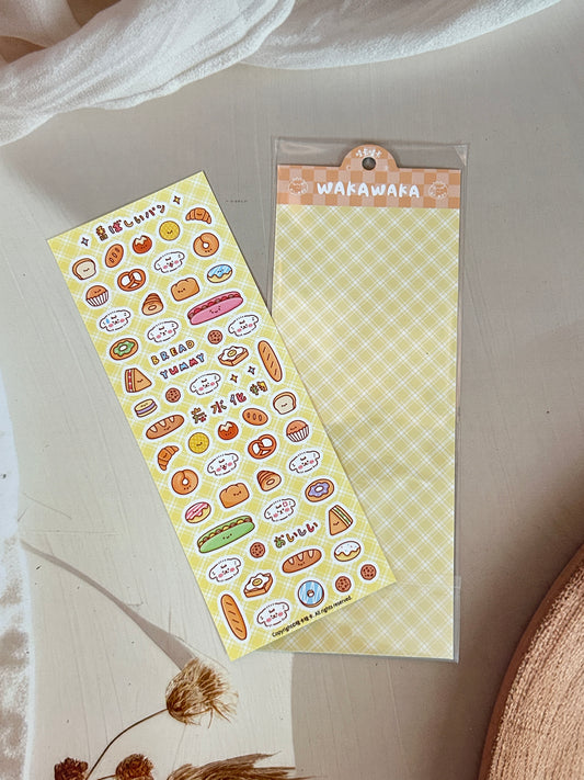 Food series die cut Sticker sheet