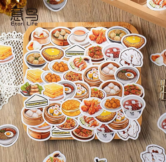 Tea Restaurant Sticker Box