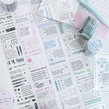 Frosty Love Series Die Cutting PET Tape