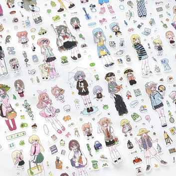 Micro Daily Anime Series Sticker Sheets