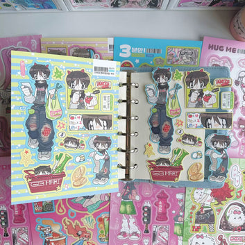 Cute Cartoon Anime Series Sticker Sheets