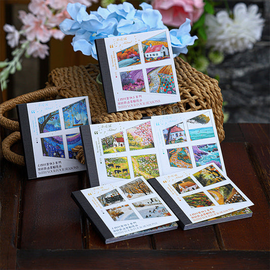 Four Seasons Scenery Series Sticker Book
