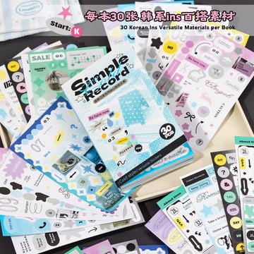 Simple Record Series Sticker Book