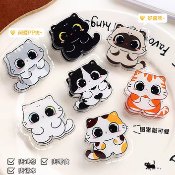 Cute Kitten Series double sided Acrylic Clip