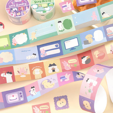 Stay with me Series Die Cutting Writing Paper Tape