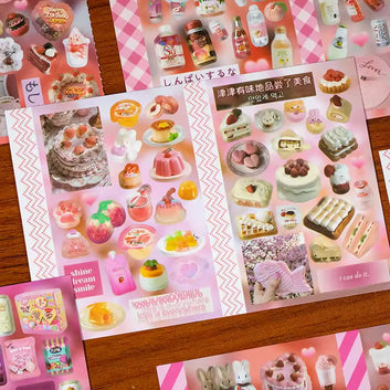 Japanese Style Retro Sticker Sheets