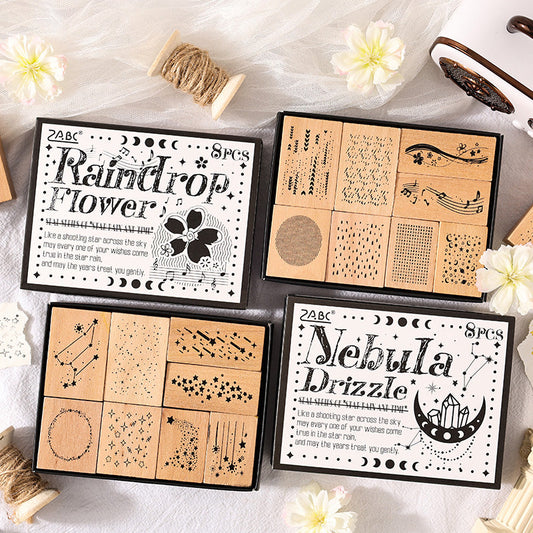 Star Rain Flowing Years Series Stamp Set