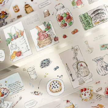 Four Seasons Day Series Die Cutting Fog PET Tape