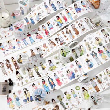 Gentle brushstrokes Die Cutting Flash Self-adhesive Tape