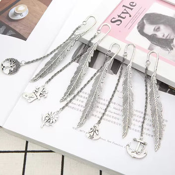 Vintage Silver Light Metal Bookmark