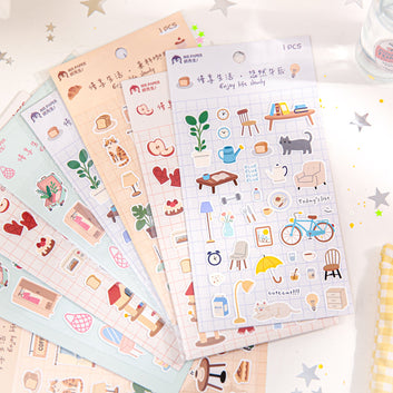 Slow Enjoy Life Series sticker Sheet