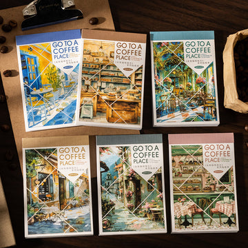 Go to places with coffee series sticker book