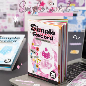 Simple Record Series Sticker Book