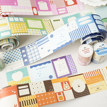 Colorful Diary Series White Kraft Paper Tape