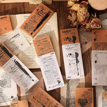 Poetry Collection of Years Series Wooden Stamp