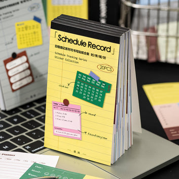 Schedule Log Series sticker book