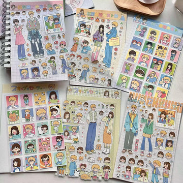 Youthful Vibe Series Character Sticker Sheets