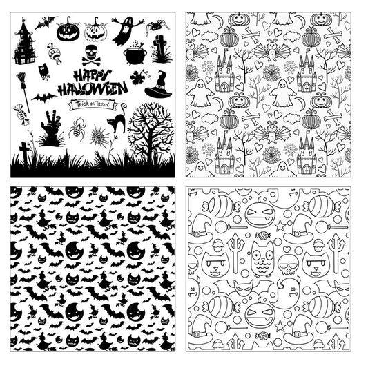 Halloween Themed Scrapbooking Silicone Stamp