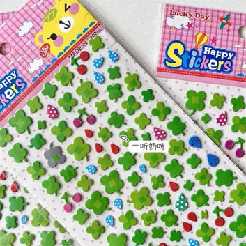 L Four-leaf Clover Shape Sticker Sheet