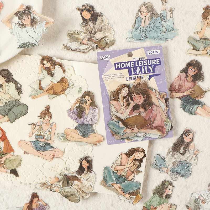 Soft Life Sticker Comfortable Life Series Girl sticker