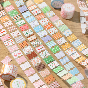 Floral collage series Flash Synthetic Paper Tape