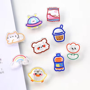 Acrylic transparent One sided Clip