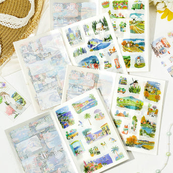 Floating Light Four Seasons Series sticker book