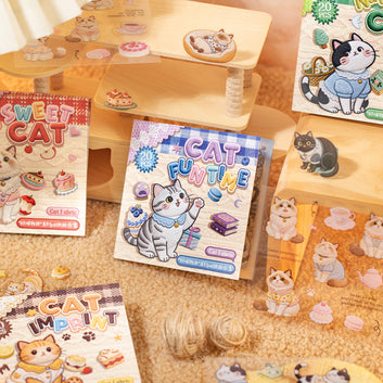 Weaving Cat Stories Series Sticker Book