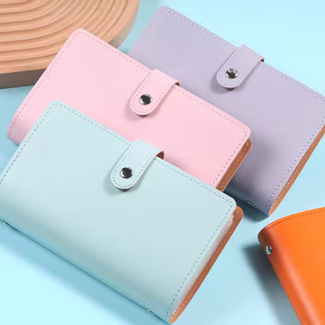 Cash/Sticker Storage leather Cover Book