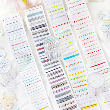 Vitality Color Bar Series Die Cutting Flash Sand Tape