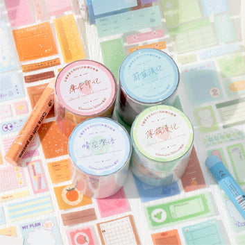 Cloud Quotes Series Die Cutting Flash PET Tape