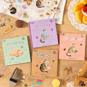 Cute Pet Gathering Series Sticker Book