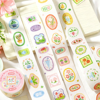 Plant Diary Notes Series Die Cutting Flash Washi Tape