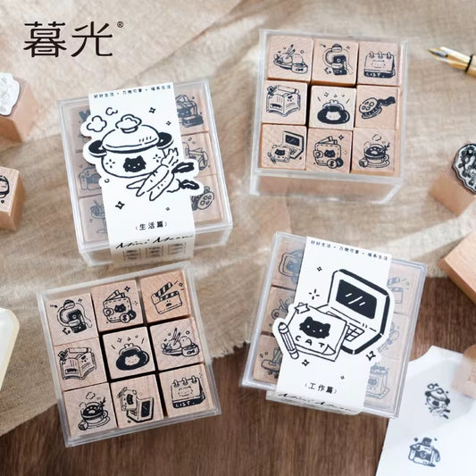 Creative Wooden Stamp Set