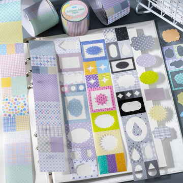 Rainbow Flavored Center Series Die Cutting Coated Paper Tape