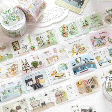 Interwoven With Spring Scenery Series Die Cutting Washi Tape