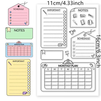 Daily planner Clear Stamp