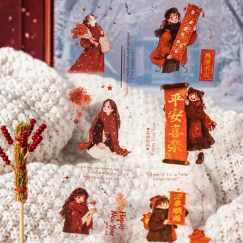 Best wishes for good luck series Die Cutting PET Tape