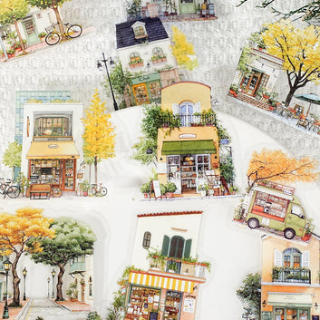 15PCS Town Time Series sticker