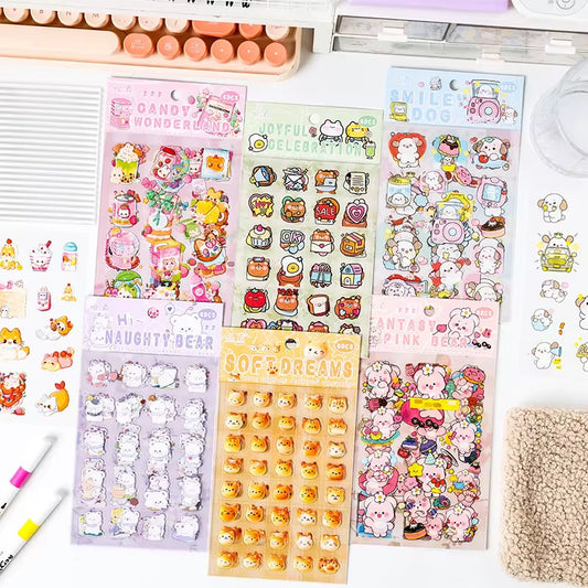 Cute Cartoon Sticker Sheets