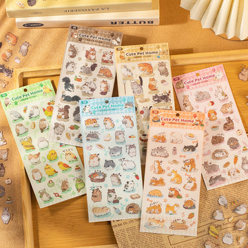 Pet Paradise Series sticker sheet