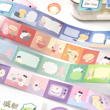 Stay with me Series Die Cutting Writing Paper Tape