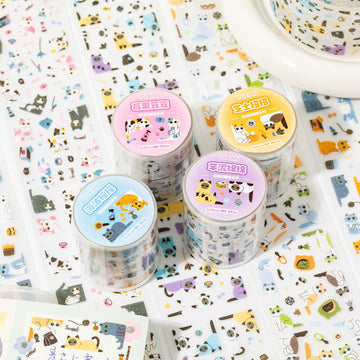 Milky Candy Frame Series Die Cutting Pet Tape