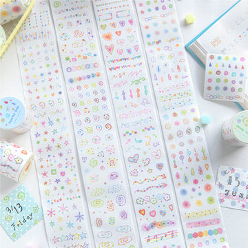 Colorful Mood Series Die Cutting Washi Tape