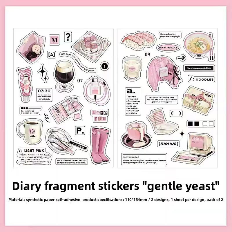 Fragment Design Sticker Journal Fragment Series Sticker Sheets