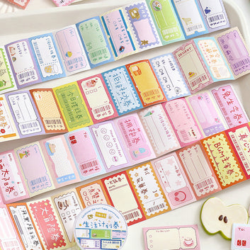 Fun Universal Coupon Series Writing Paper Tape