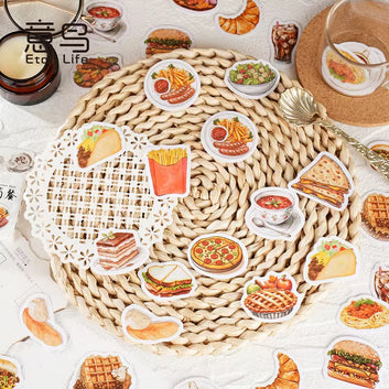 Western Simple Meal Sticker Box